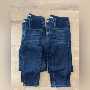 2 Pairs of Good American Maternity Jeans (Size 4 & 6)